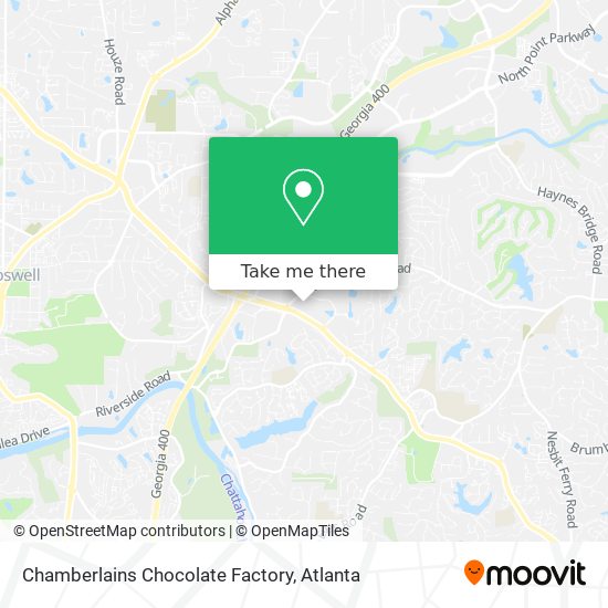 Chamberlains Chocolate Factory map