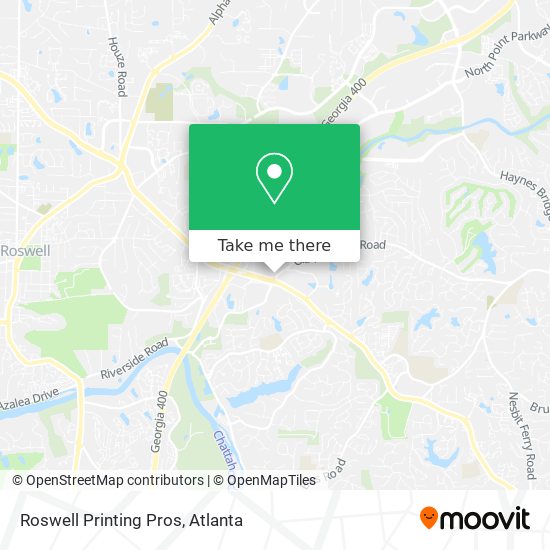 Roswell Printing Pros map