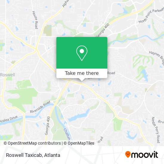 Roswell Taxicab map