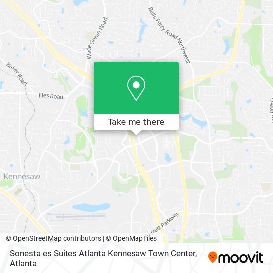 Mapa de Sonesta es Suites Atlanta Kennesaw Town Center
