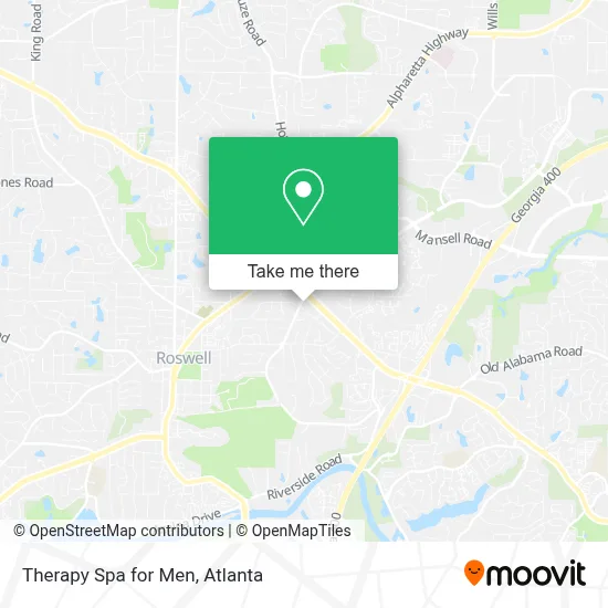 Therapy Spa for Men map