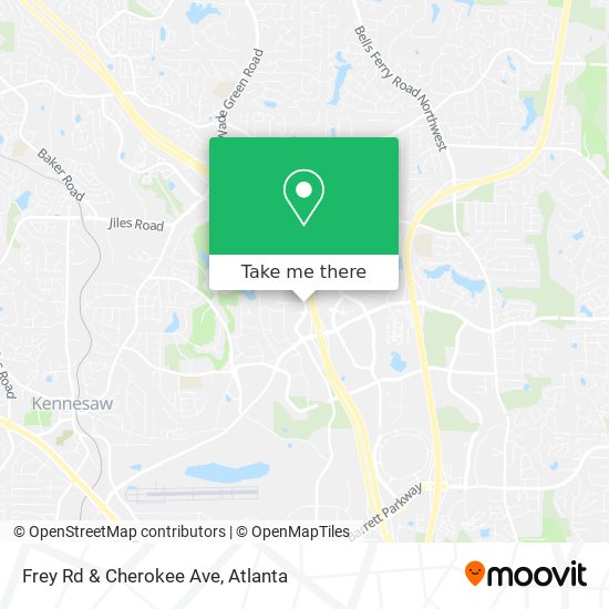 Mapa de Frey Rd & Cherokee Ave