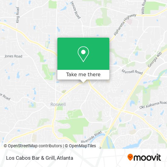 Mapa de Los Cabos Bar & Grill