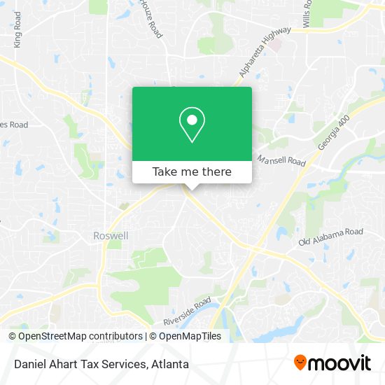 Daniel Ahart Tax Services map