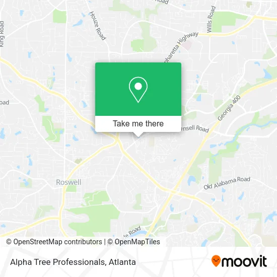 Alpha Tree Professionals map