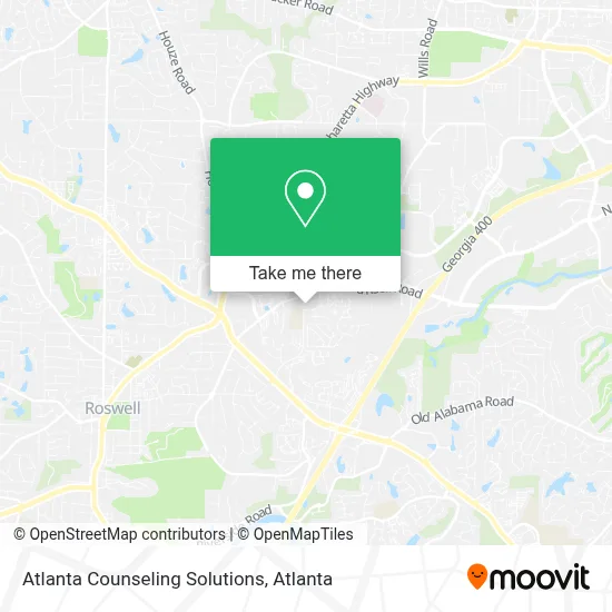 Atlanta Counseling Solutions map
