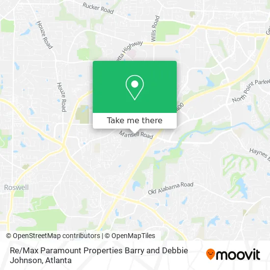 Re / Max Paramount Properties Barry and Debbie Johnson map