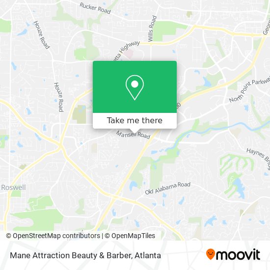 Mapa de Mane Attraction Beauty & Barber
