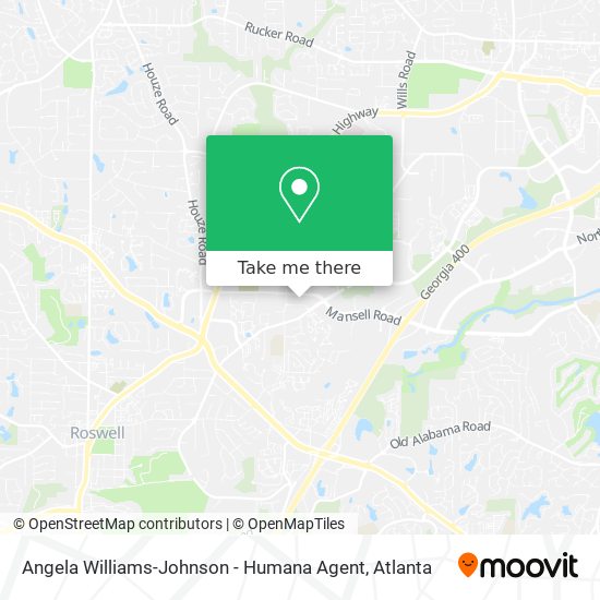 Angela Williams-Johnson - Humana Agent map