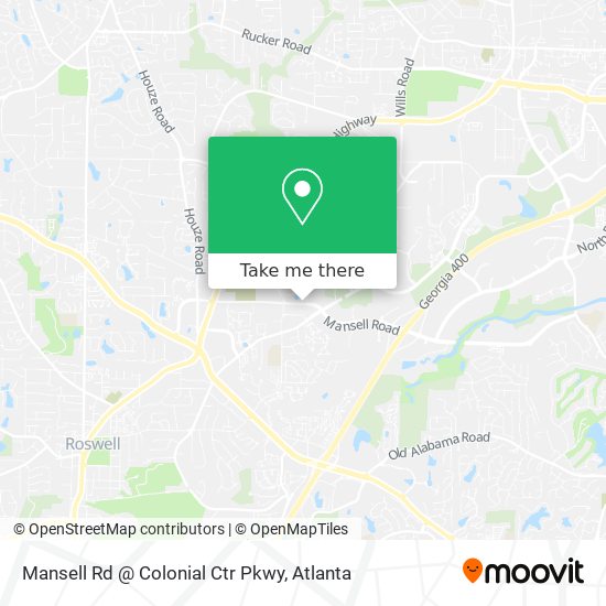 Mansell Rd @ Colonial Ctr Pkwy map