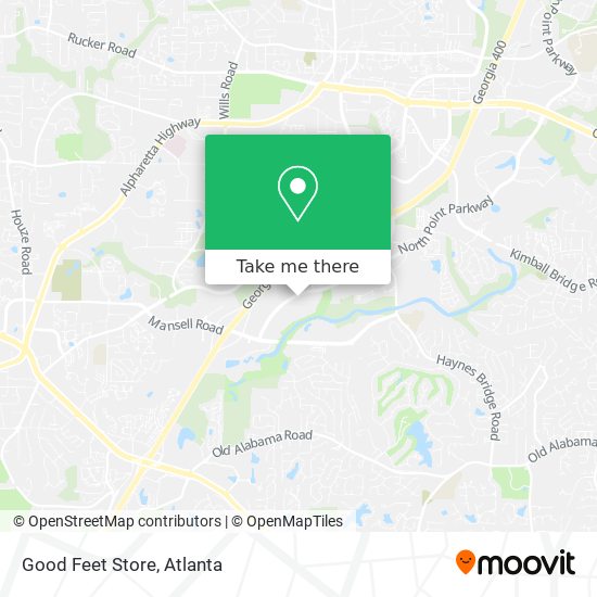 Good Feet Store map