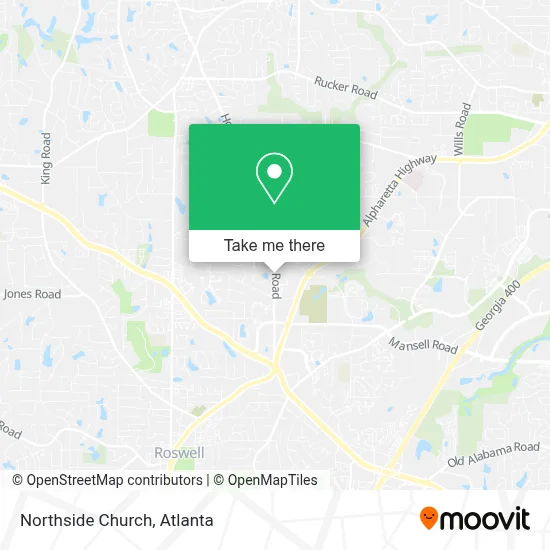 Northside Church map