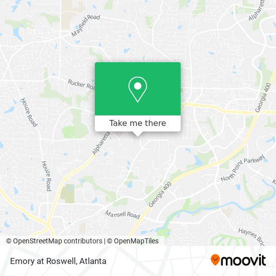 Mapa de Emory at Roswell