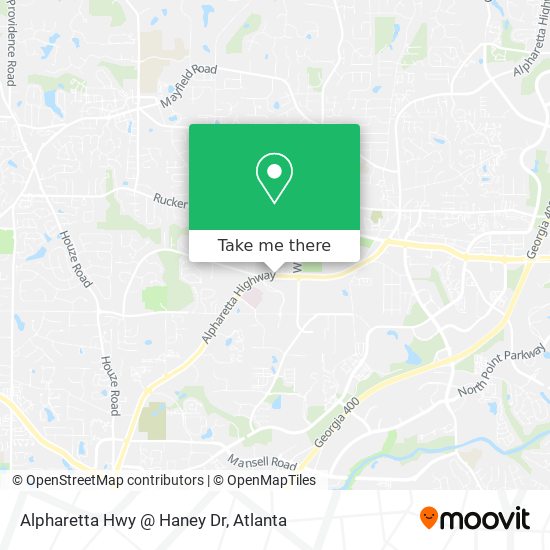 Mapa de Alpharetta Hwy @ Haney Dr