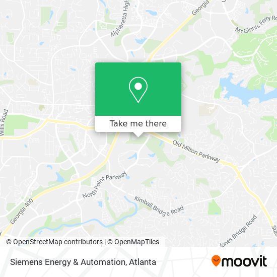 Mapa de Siemens Energy & Automation