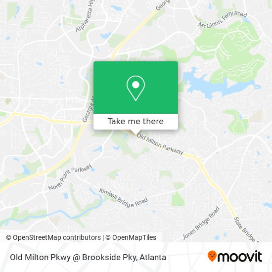 Old Milton Pkwy @ Brookside Pky map