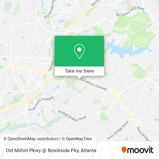 Old Milton Pkwy @ Brookside Pky map