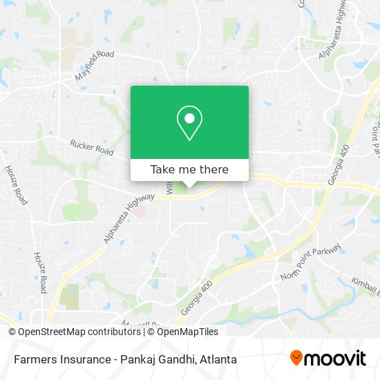 Farmers Insurance - Pankaj Gandhi map