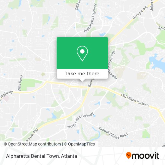 Mapa de Alpharetta Dental Town