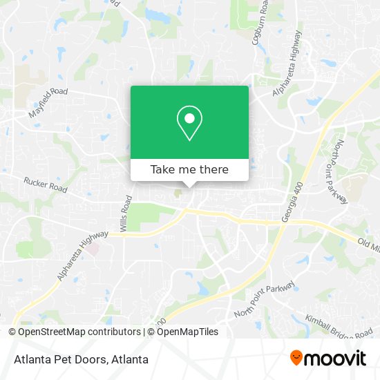 Atlanta Pet Doors map