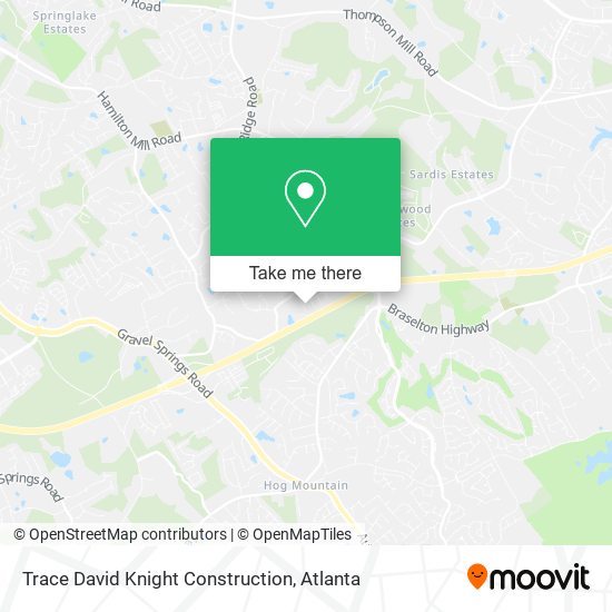 Mapa de Trace David Knight Construction