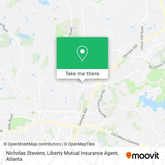 Nicholas Stevens, Liberty Mutual Insurance Agent map