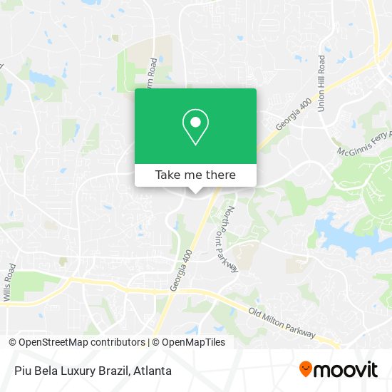 Piu Bela Luxury Brazil map