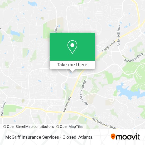 McGriff Insurance Services - Closed map