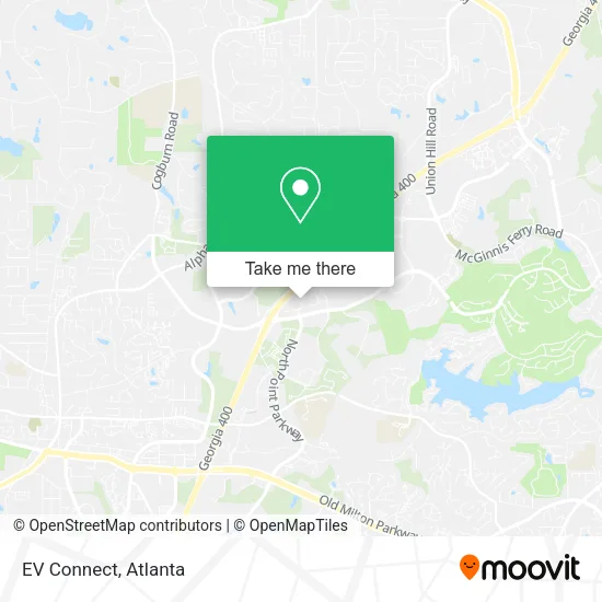 Mapa de EV Connect