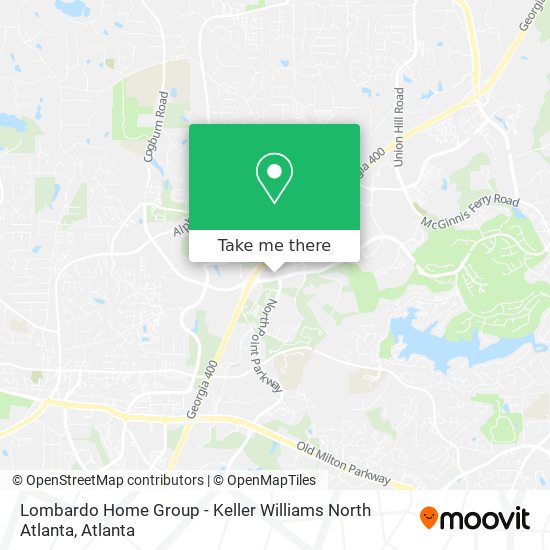 Lombardo Home Group - Keller Williams North Atlanta map