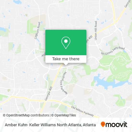 Amber Kuhn- Keller Williams North Atlanta map