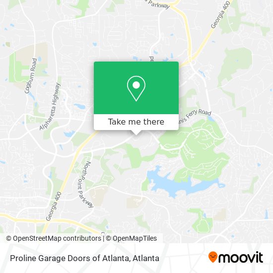Proline Garage Doors of Atlanta map