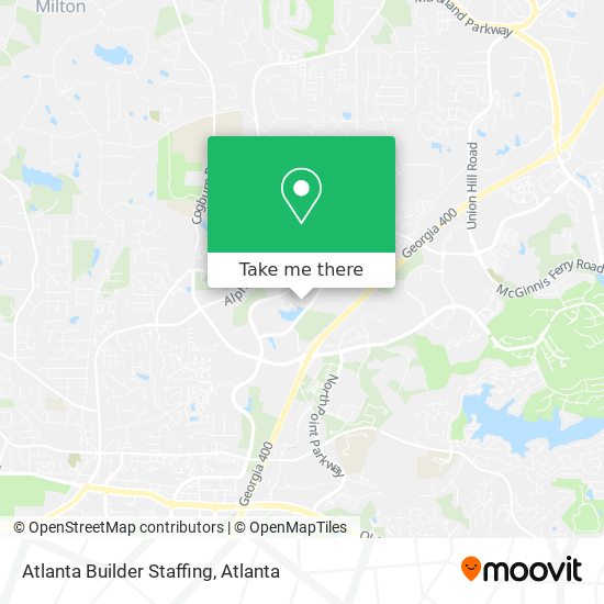 Atlanta Builder Staffing map