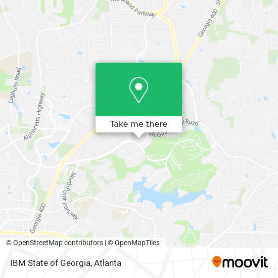 IBM State of Georgia map