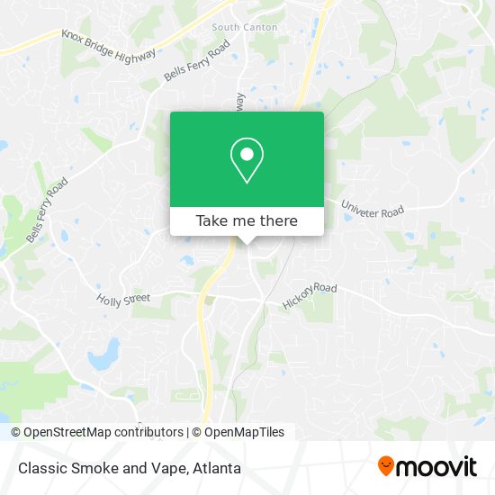 Classic Smoke and Vape map