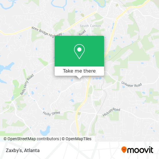 Zaxby's map