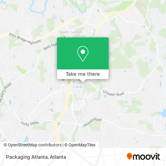 Packaging Atlanta map