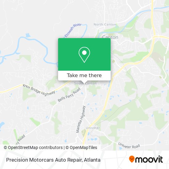 Precision Motorcars Auto Repair map