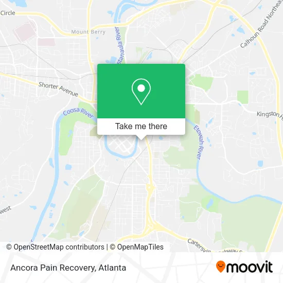Mapa de Ancora Pain Recovery