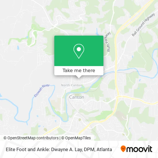 Elite Foot and Ankle: Dwayne A. Lay, DPM map
