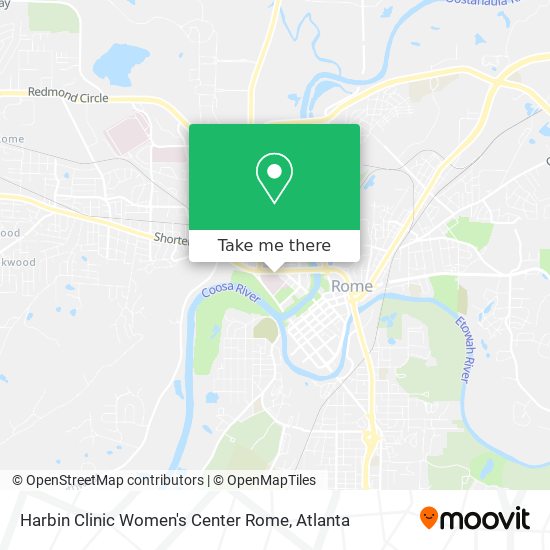 Harbin Clinic Women's Center Rome map