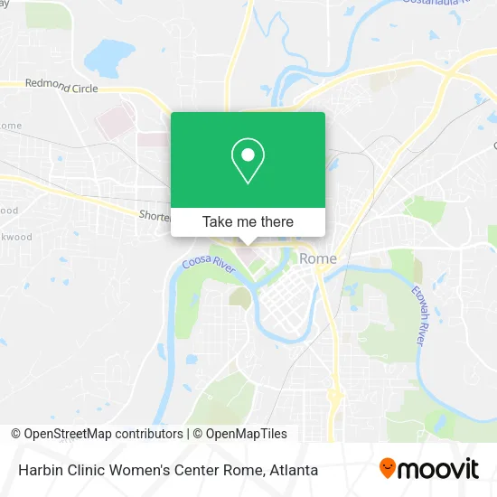 Harbin Clinic Women's Center Rome map