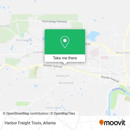 Harbor Freight Tools map