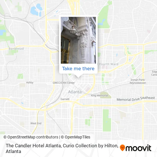 Mapa de The Candler Hotel Atlanta, Curio Collection by Hilton