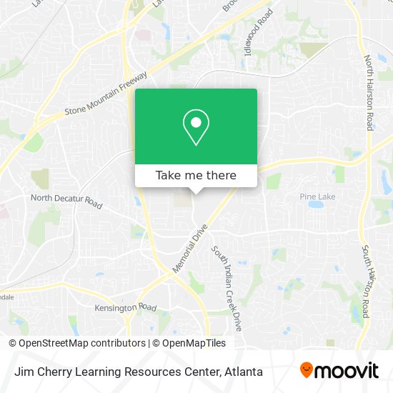 Mapa de Jim Cherry Learning Resources Center