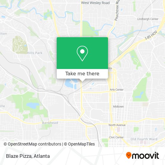 Blaze Pizza map