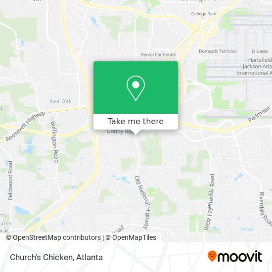 Church's Chicken map