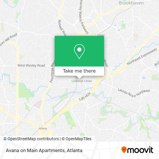 Avana on Main Apartments map