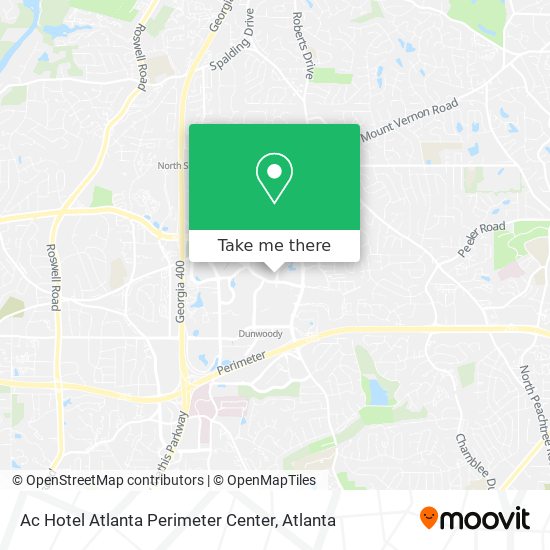Ac Hotel Atlanta Perimeter Center map