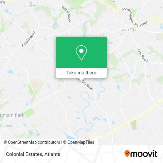 Mapa de Colonial Estates